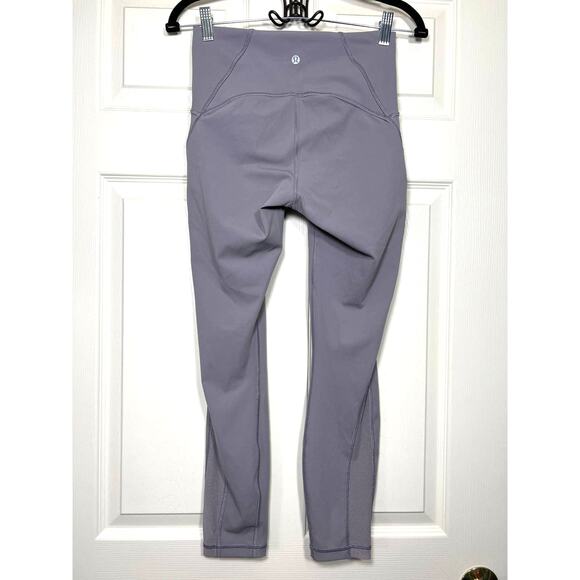 Lululemon Train Times 7/8 Pant Pale Purple Legging Gym Workout Fitness Run Mesh - Picture 4 of 10